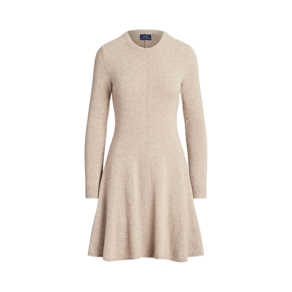 Cashmere Fit-and-Flare Dress