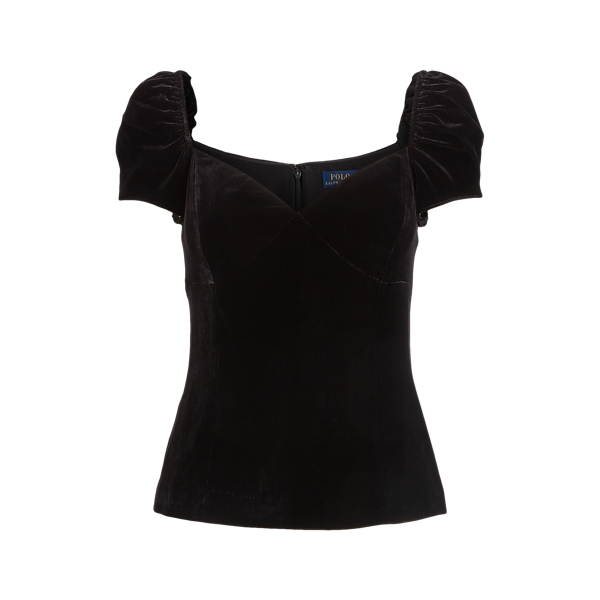 Stretch Velvet Sweetheart Top