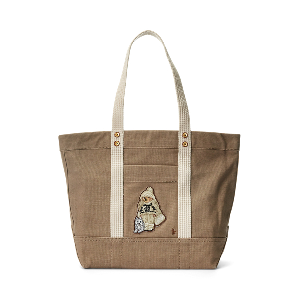 Cabas Polo Bear en toile