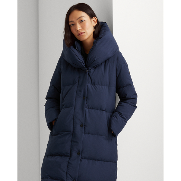 Top 54+ imagen lauren ralph lauren women's oversizedcollar hooded down