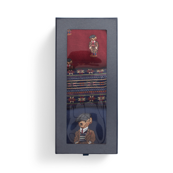 3 paires chaussettes Polo Bear Fair Isle pour Men | Ralph Lauren® FR