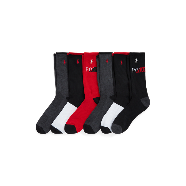 6 paires chaussettes sport logo bicolore