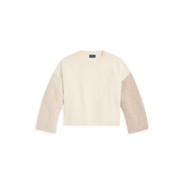 Pull carré en laine et cachemire