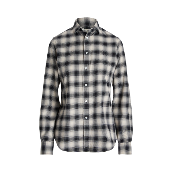 Chemise écossaise classique sergé coton
