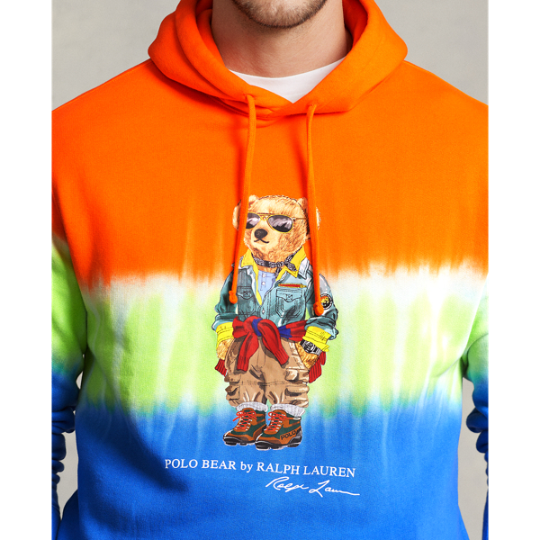Big & Tall Polo Bear TieDye Fleece Hoodie 5