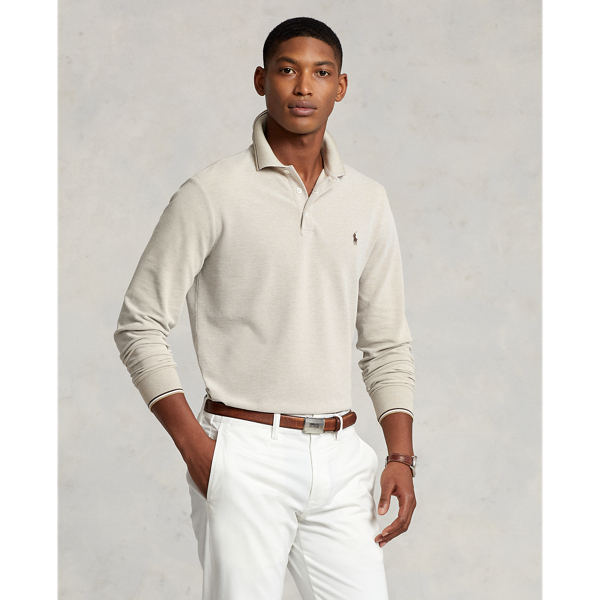 Look Sharp and Stay Comfortable: Long Sleeve Polo Outfit for Men!