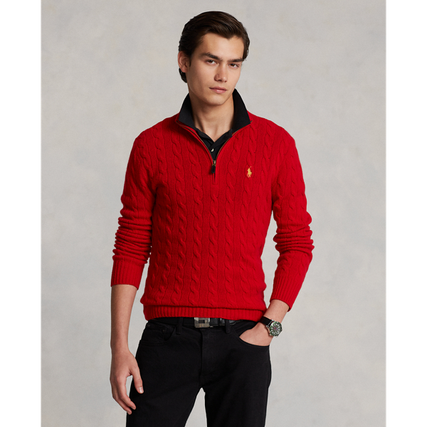 Men's Red Sweaters, Cardigans, & Pullovers | Ralph Lauren