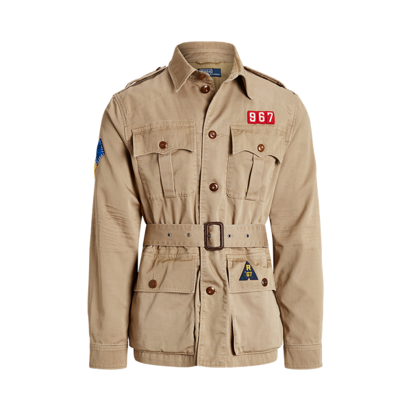 Veste ceinturée en sergé