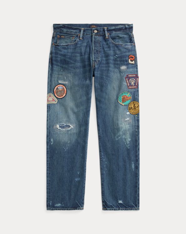 Vintage Classic Fit Distressed Jean