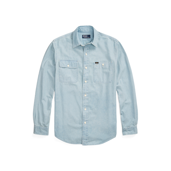 Classic Fit Indigo Chambray Shirt