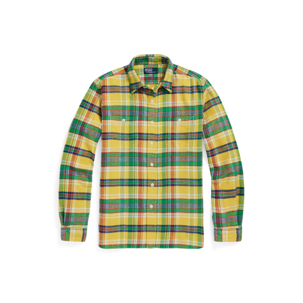 Classic Fit Plaid Flannel Shirt