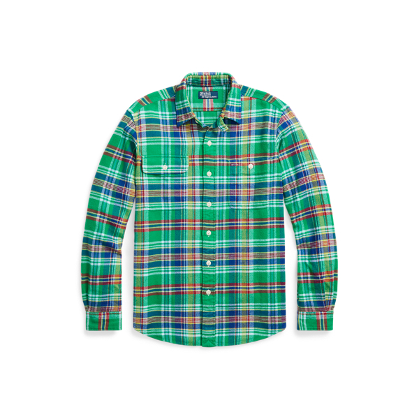 Camisa Classic-Fit flanela xadrez