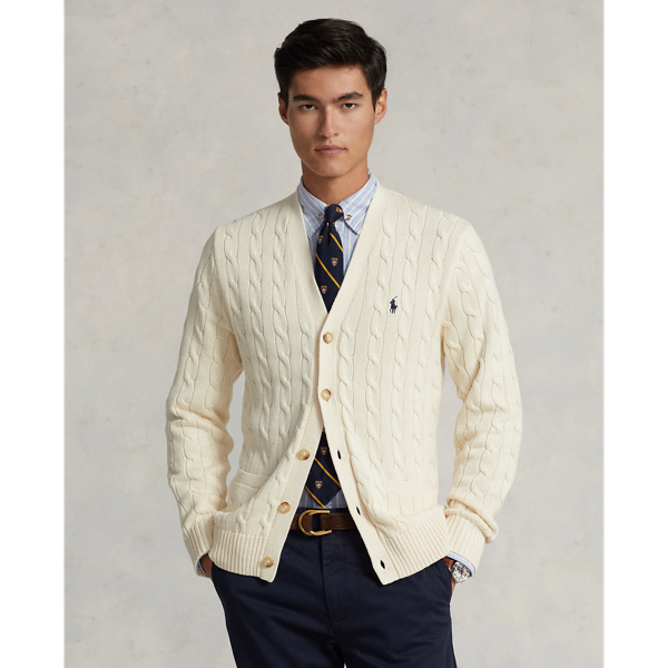 Men's Cream Sweaters, Cardigans, & Pullovers | Ralph Lauren