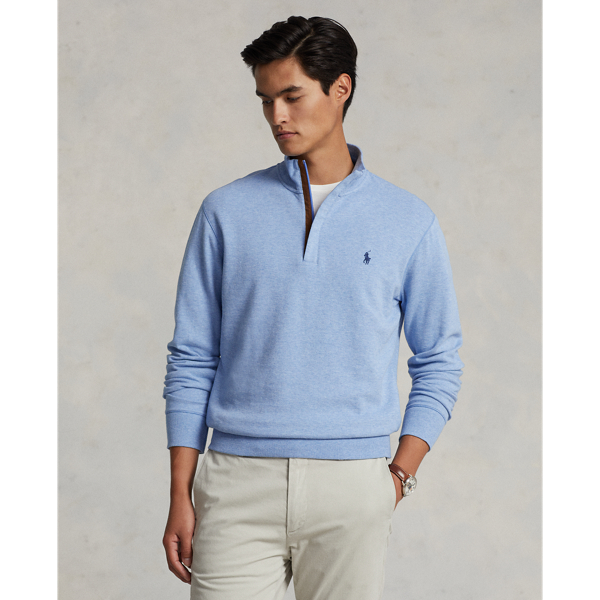 Luxury Jersey Quarter-Zip Pullover