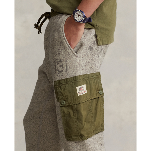 Fleece Graphic Cargo Trouser for Men | Ralph Lauren® NL