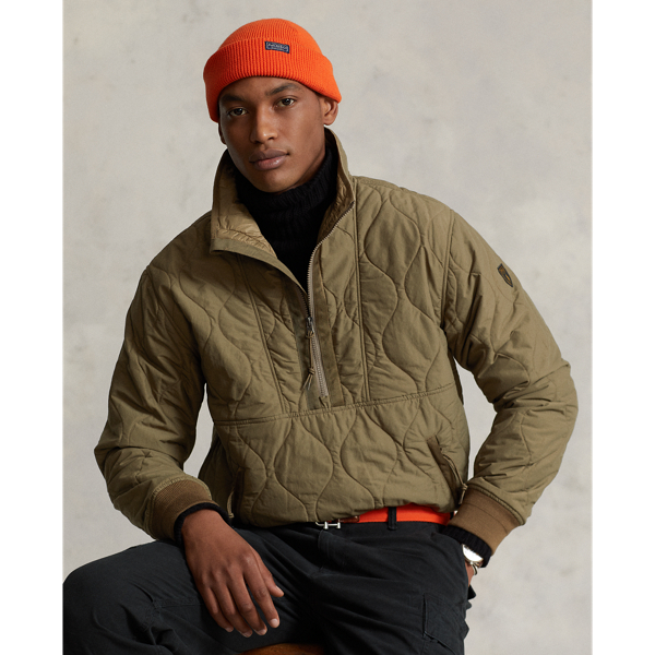 Water-Repellent Quilted Pullover Jacket for Men | Ralph Lauren® BE