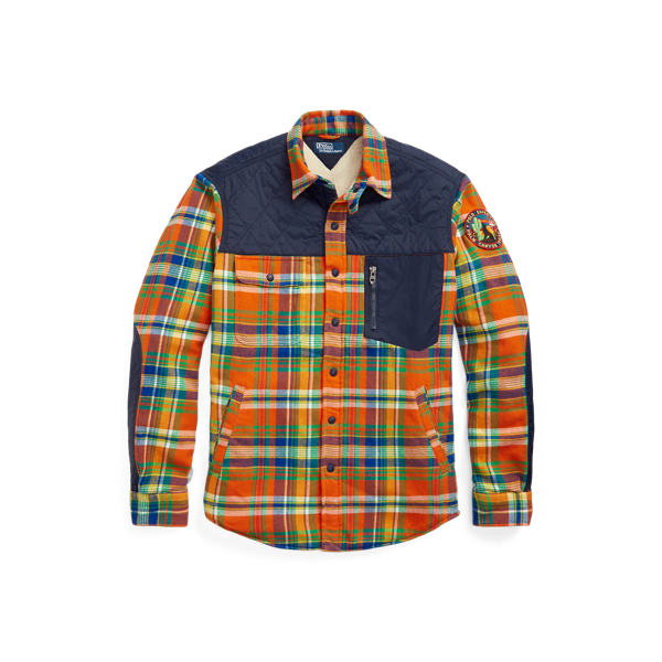 Camisa larga híbrida em flanela xadrez