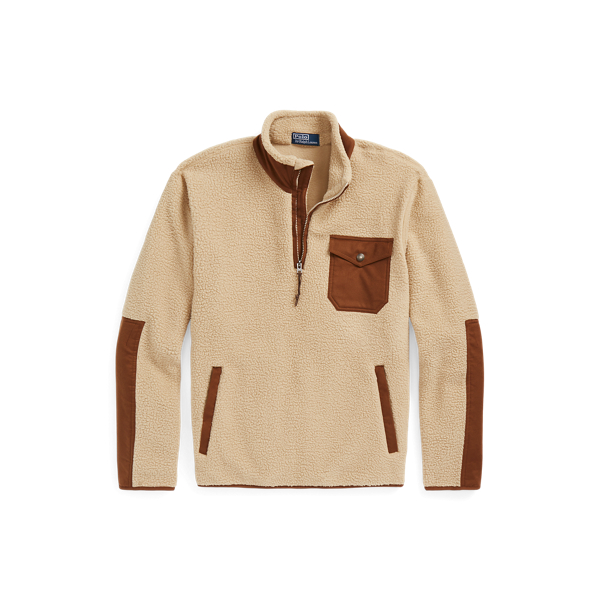 Pull demi-zippé hybride