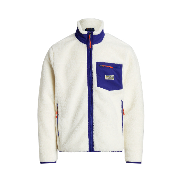 Veste en molleton à poils longs
