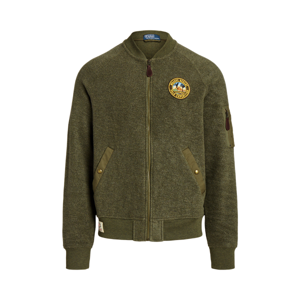 Brushed Fleece Bomber Jacket for Men | Ralph Lauren® PT