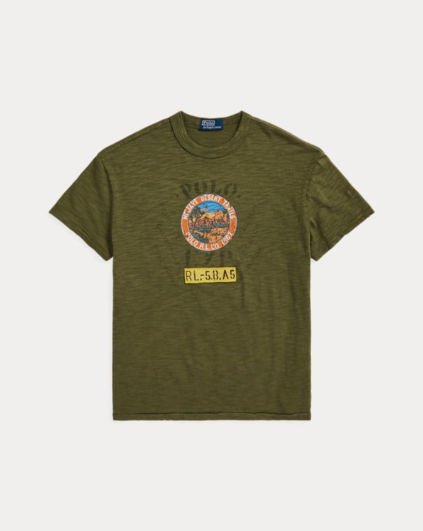 T-shirt de malha com gráfico Classic Fit