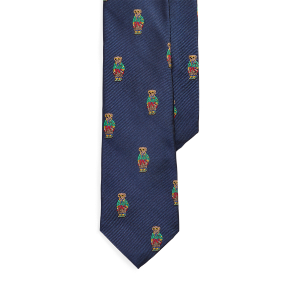 Gravata Repp de seda Polo Bear