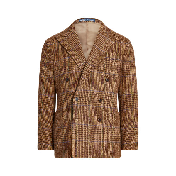 Glen Plaid Wool Suit Jacket