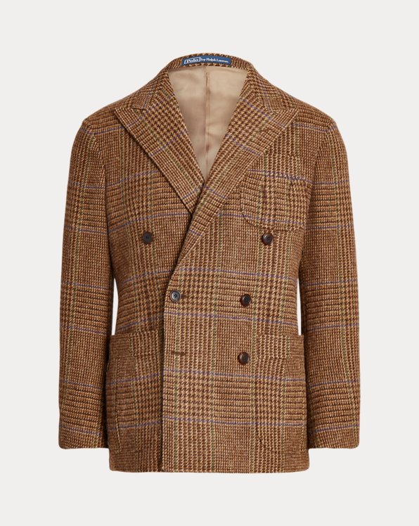Glen Plaid Wool Suit Jacket