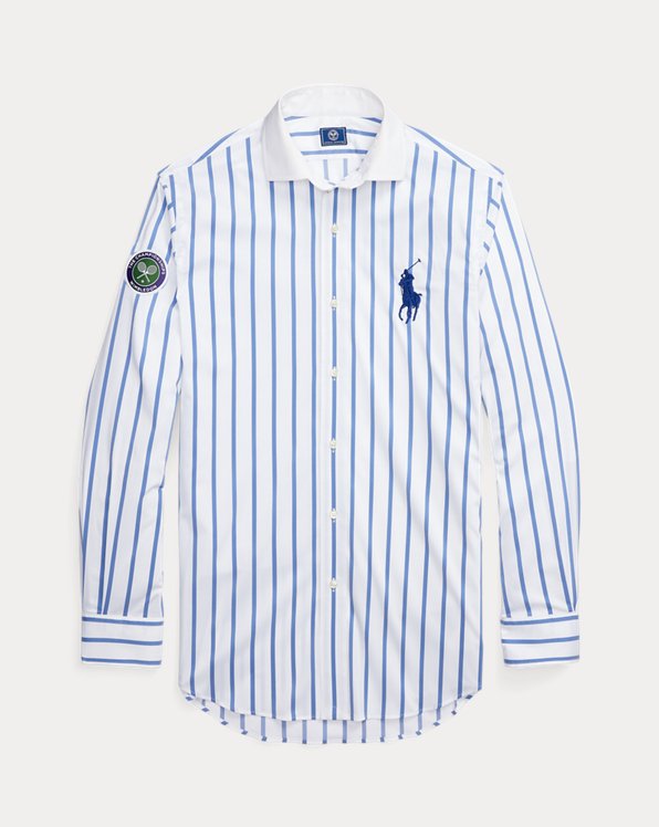 Wimbledon Striped Stretch Twill Shirt