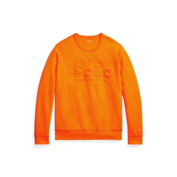 Sweat maille double gaufré d'un logo