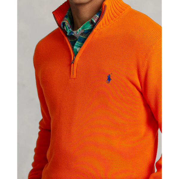 Pull demi-zippé en coton pour Men | Ralph Lauren® FR