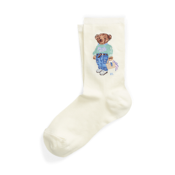 New Orleans Polo Bear Crew Socks pour Women | Ralph Lauren® FR