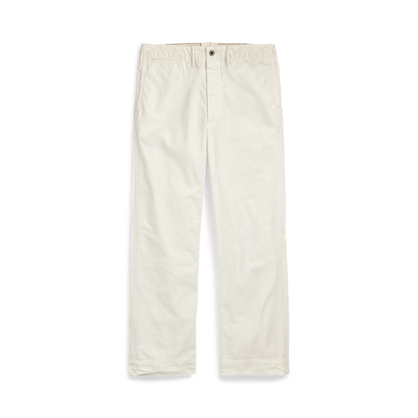 Pantalon militaire en sergé à chevrons