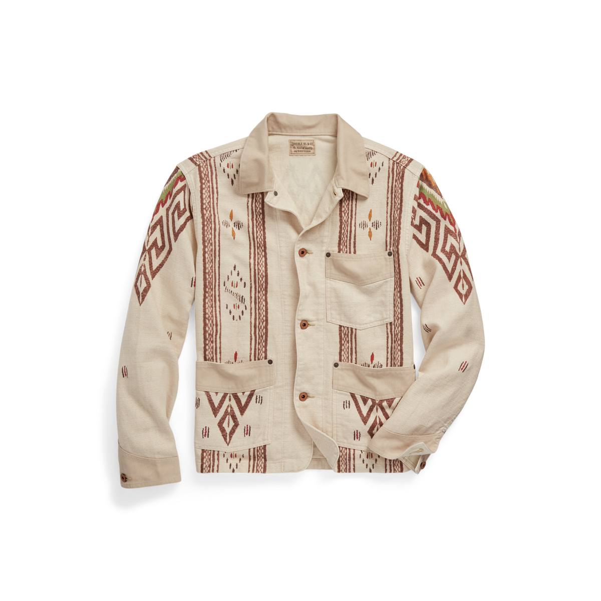 Linen-Cotton Shirt Jacket