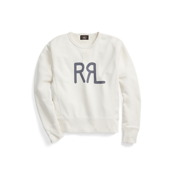 Sweat col rond logo en molleton éponge