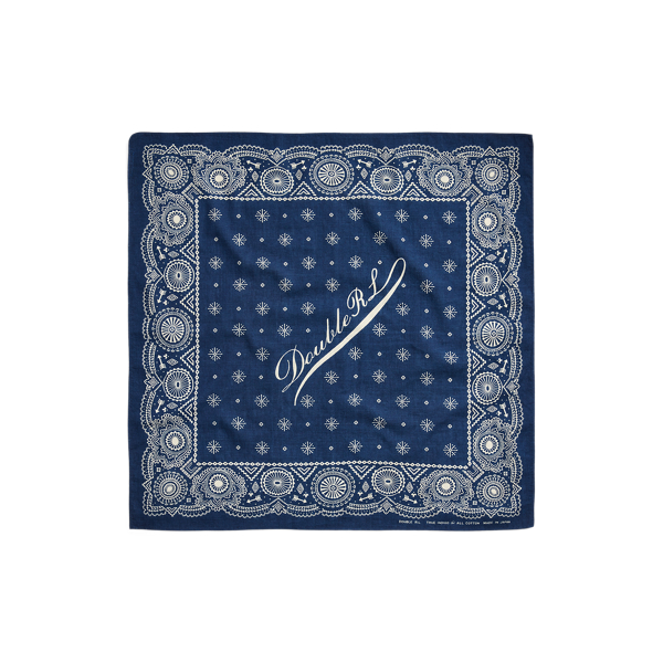 Bandana de algodão com logótipo índigo