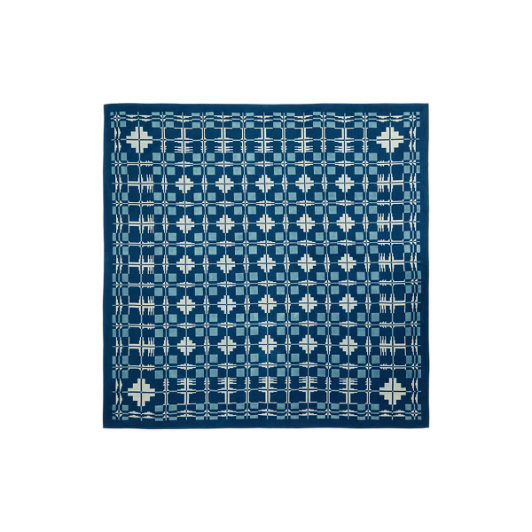 Toalha de mesa de algodão índigo