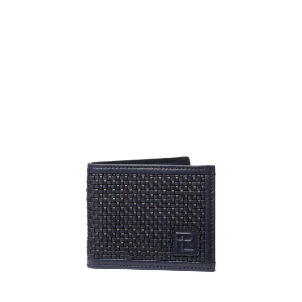 Porte billets en vachette tissée