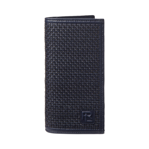 Woven Calfskin Continental Wallet