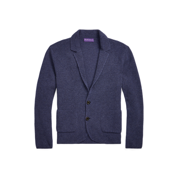Cardigan blazer en cachemire