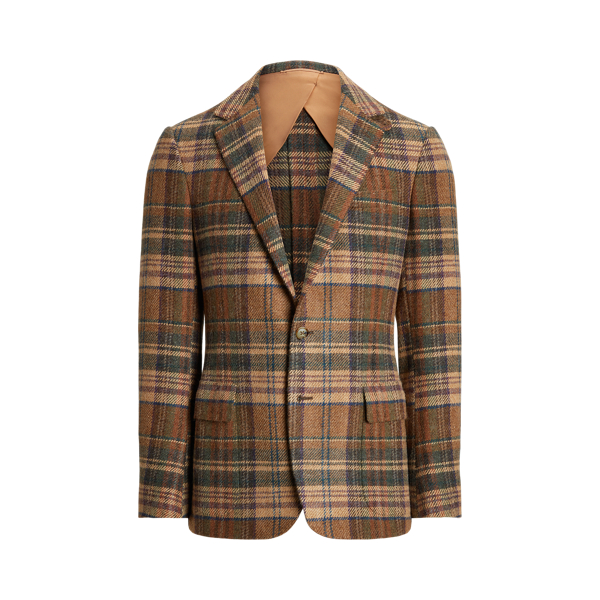 Blazer Kent écossais fait main en tweed