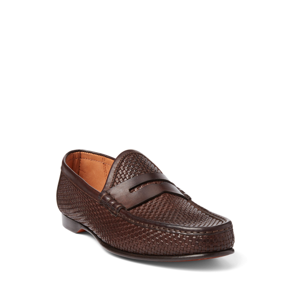 Chalmers Woven Leather Penny Loafer for Men | Ralph Lauren® UK