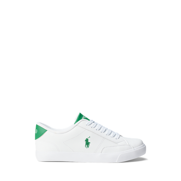 Theron Faux-Leather Low-Top Trainer
