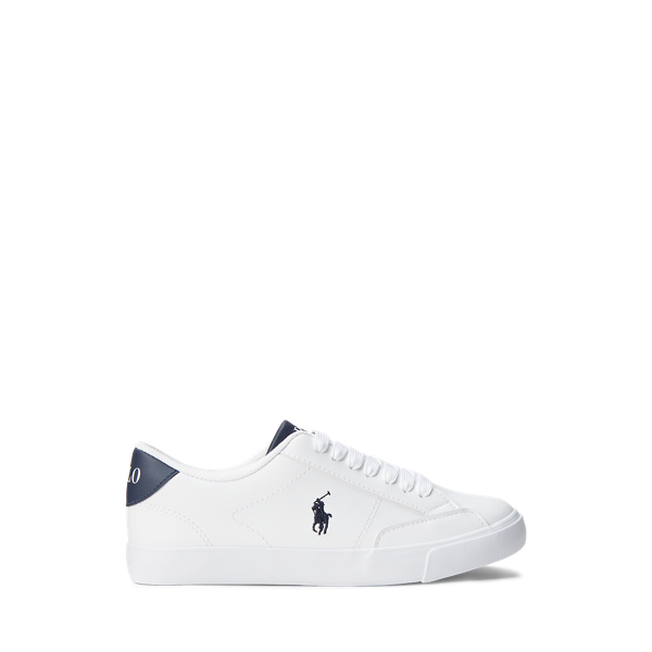 Theron Faux-Leather Low-Top Trainer