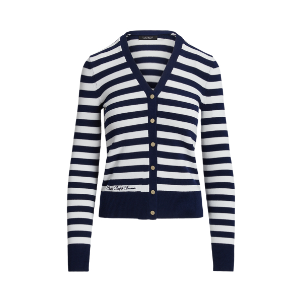 Lauren Cardigan rayé en coton mélangé 2