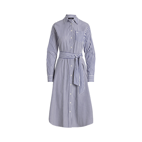 Striped Cotton Broadcloth Shirtdress for Women | Ralph Lauren® BE