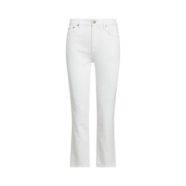 Jean droit 7/8 taille haute