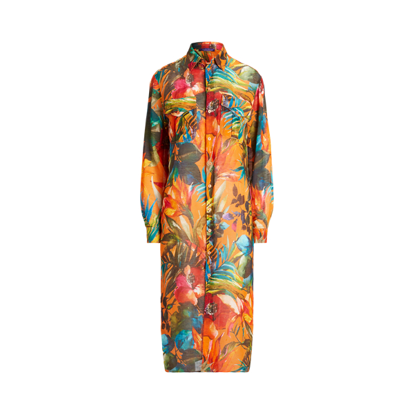 Seneca Print Linen Voile Day Dress for Women | Ralph Lauren® IE