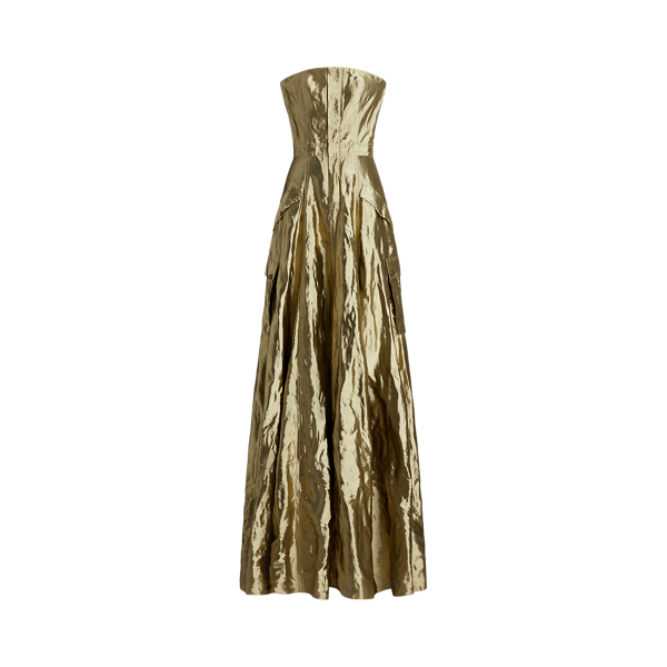 Briar Metallic Organza Evening Dress