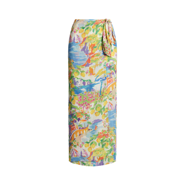 Danyelle Print Linen Voile Maxiskirt